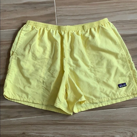 patagonia yellow shorts
